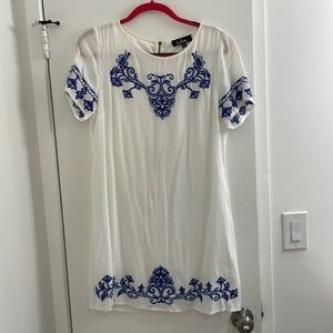 Lulu blue and white resort dress